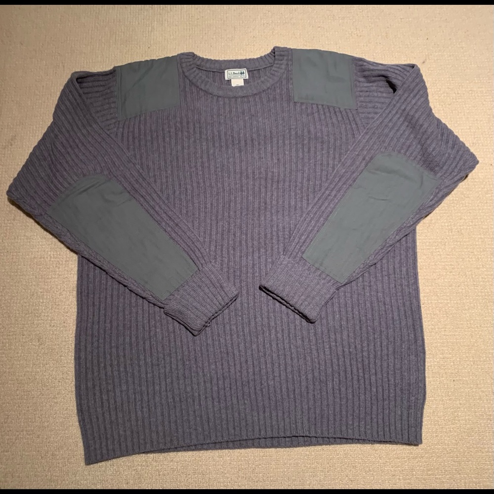 LLBean Men’s Commando Sweater-merino wool